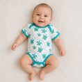 Load image into Gallery viewer, Green Turtle Baby Romper