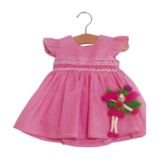 Fuschia Smock Dress