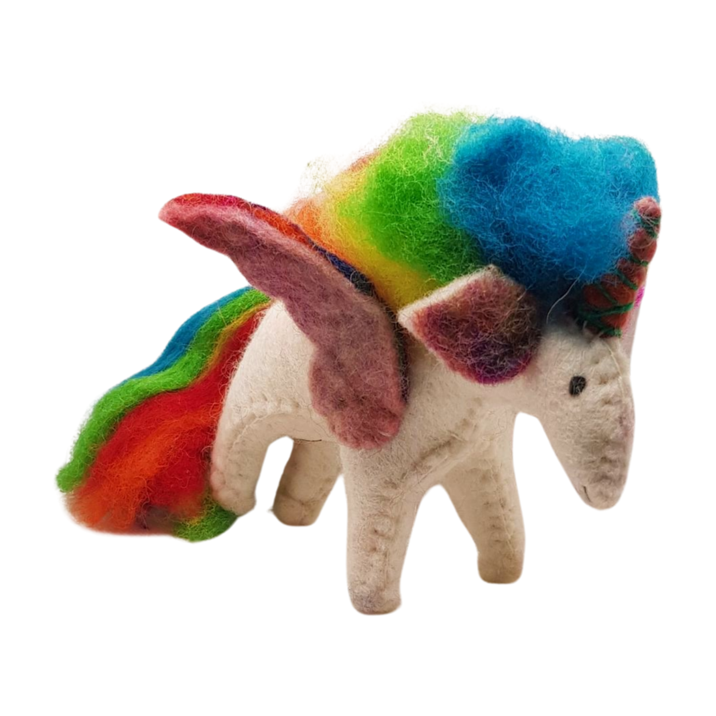 Felt Unicorn Toy - Rainbow