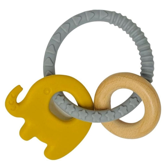 Elephant Teether - Mustard
