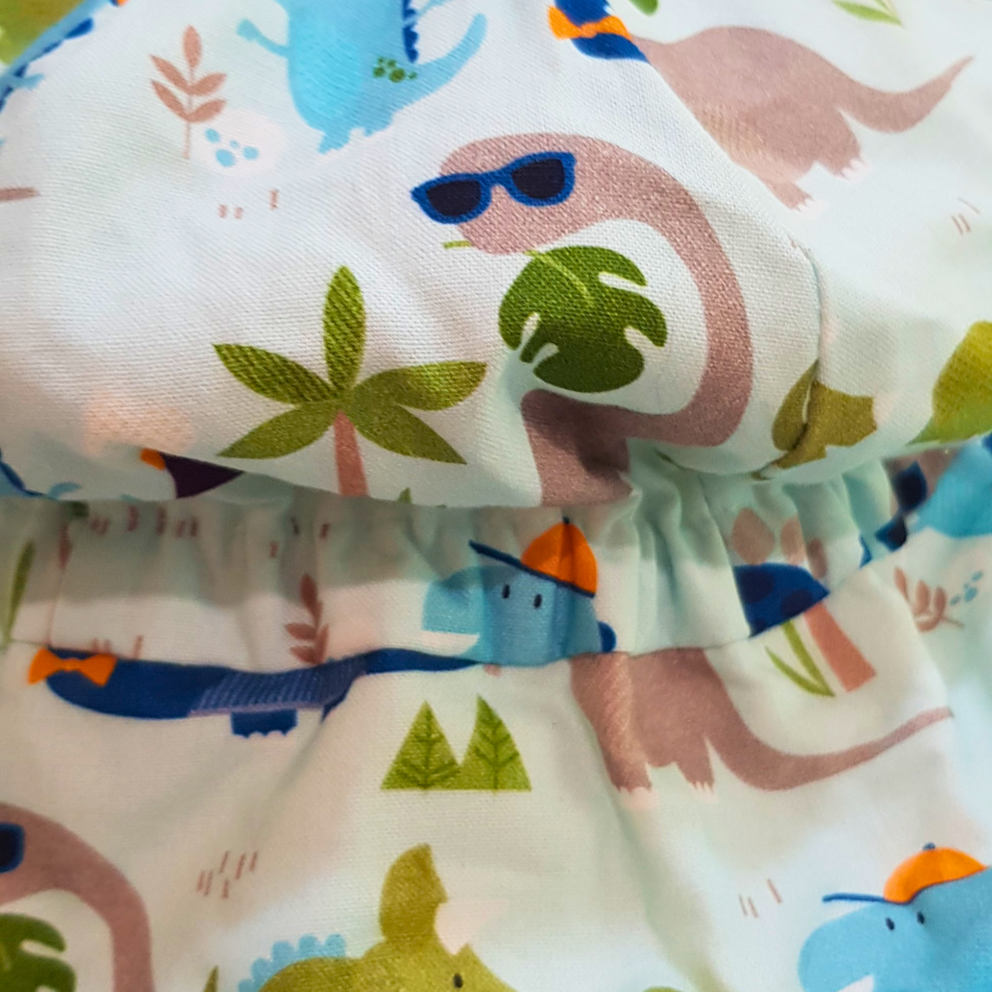 Baby Hat -Boys Blue Dinosaur