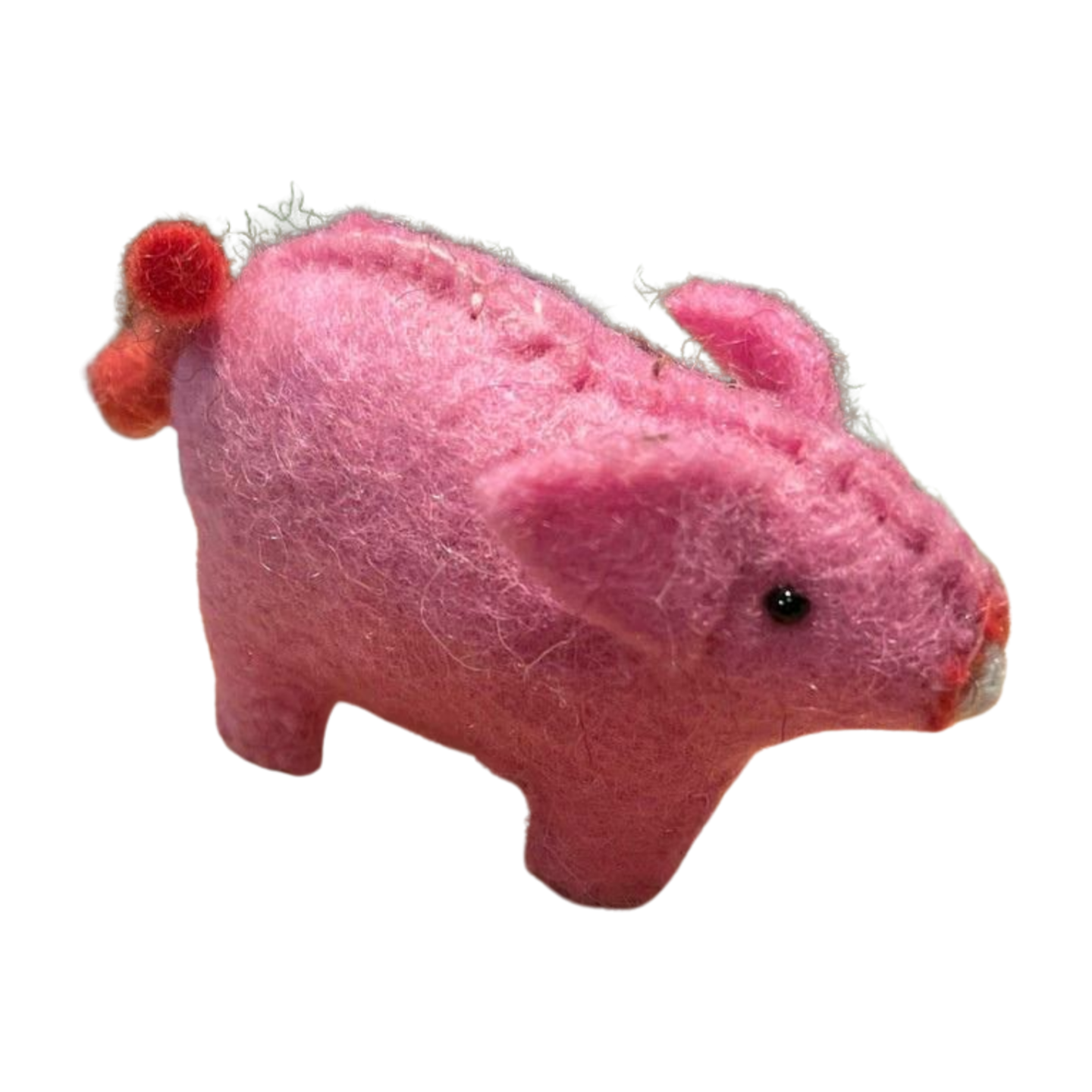 Felt Farm Animals - Pink Pig