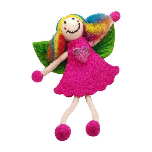 Large Felt Fairy - Fuschia
