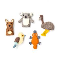 Finger Puppet Set - Aussie Animals