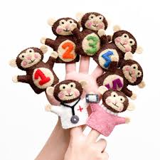 Finger Puppet Set - Monkeys