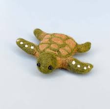 Felt Green Sea Turtle