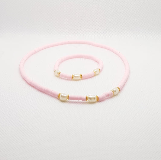 Jewellery Set - Soft Pink