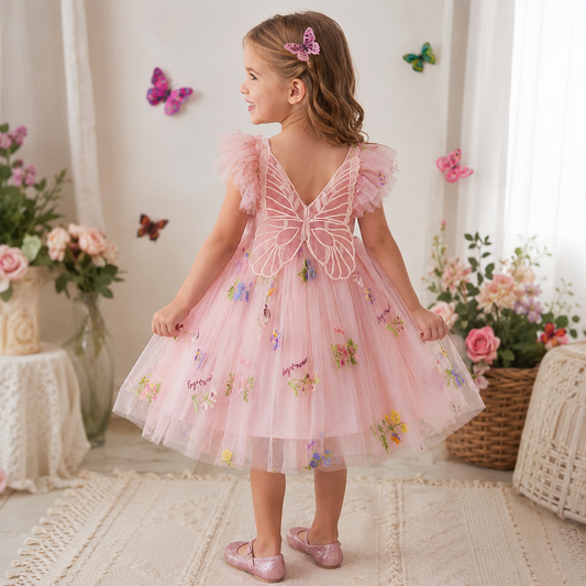 Pink Butterfly Fairy Dress