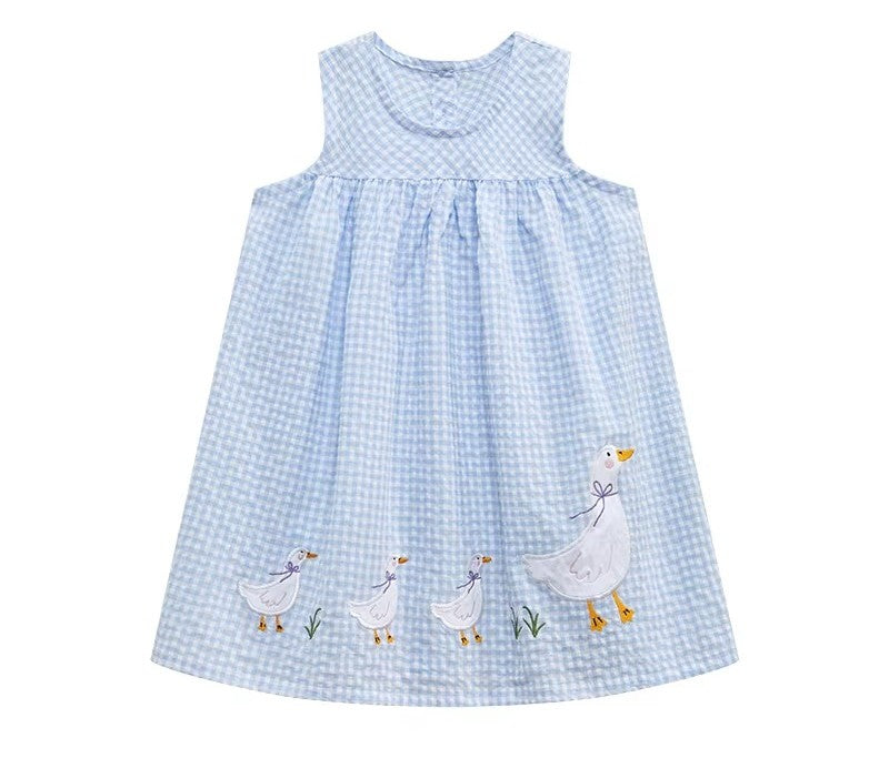 Blue Girls Duck Dress