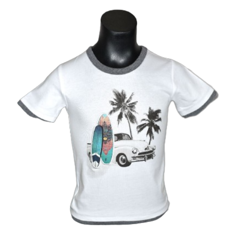 Boys Retro Surfboard T-Shirt