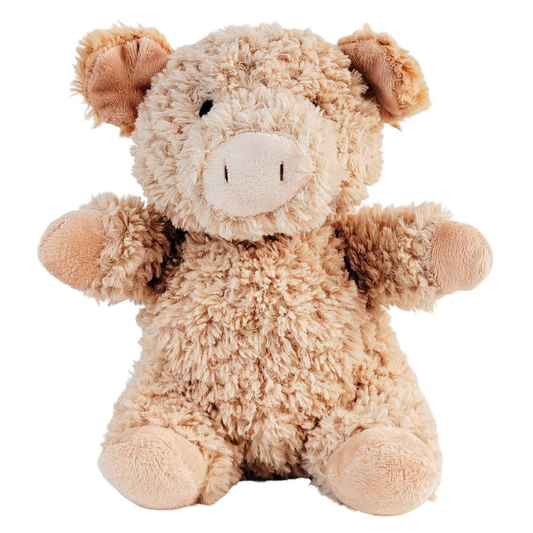 Curly Pink Pig Soft Toy