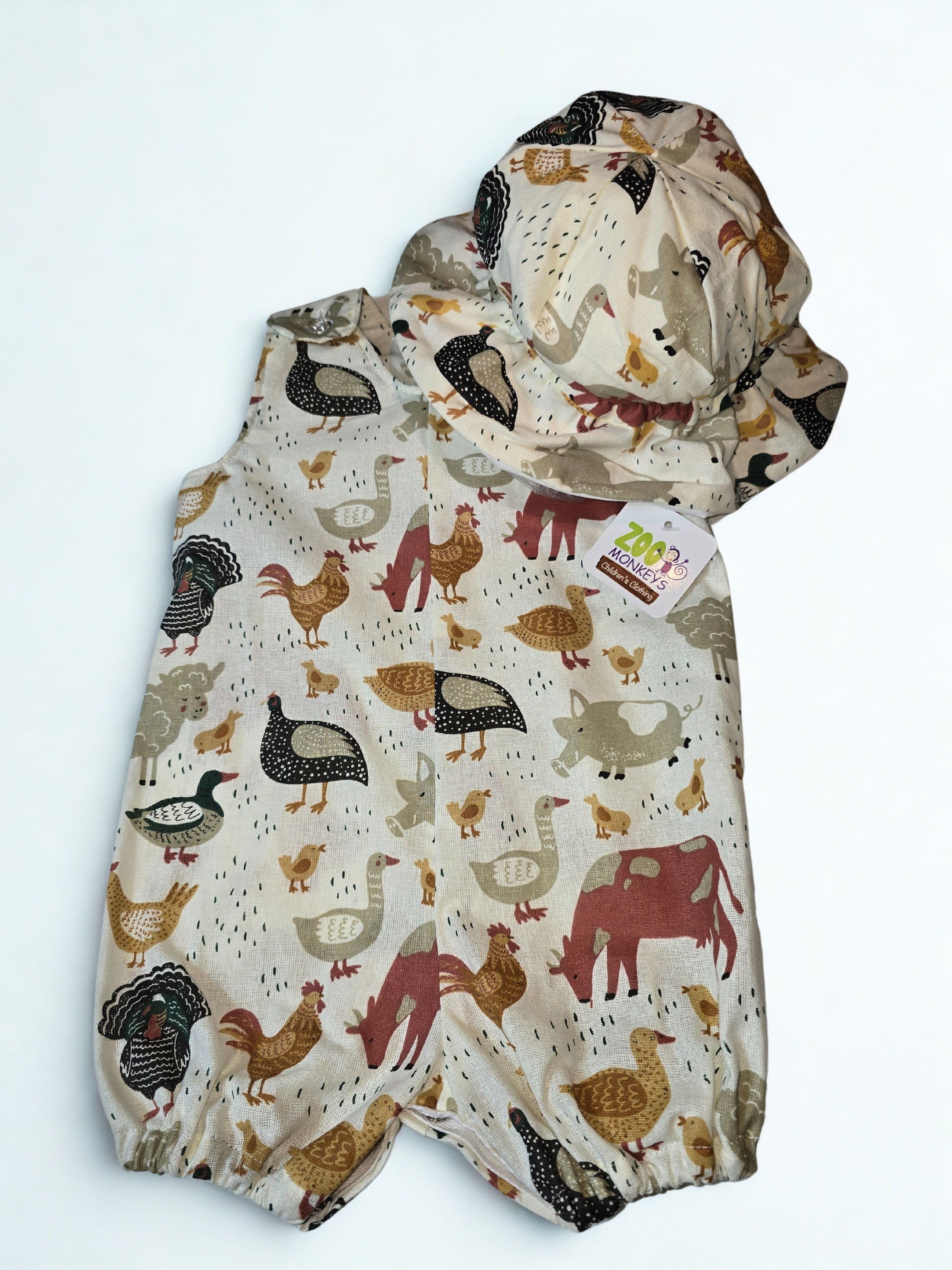 Farm Animals Baby Romper
