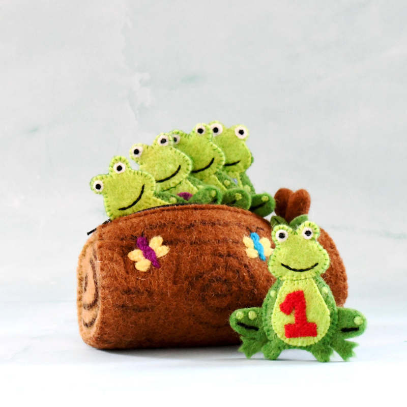 Finger Puppet Set - Frogs