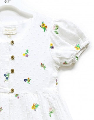 Domino Girl White Girls Dress