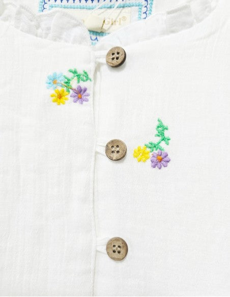 Domino Girl White Girls Dress