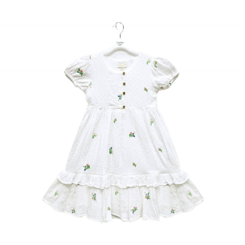 Domino Girl White Girls Dress