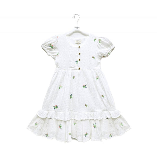 Domino Girl White Girls Dress