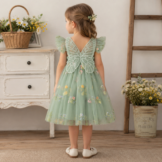 Green Butterfly Fairy Dress