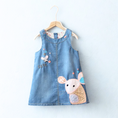 Load image into Gallery viewer, Girls Denim Mouse Dress
