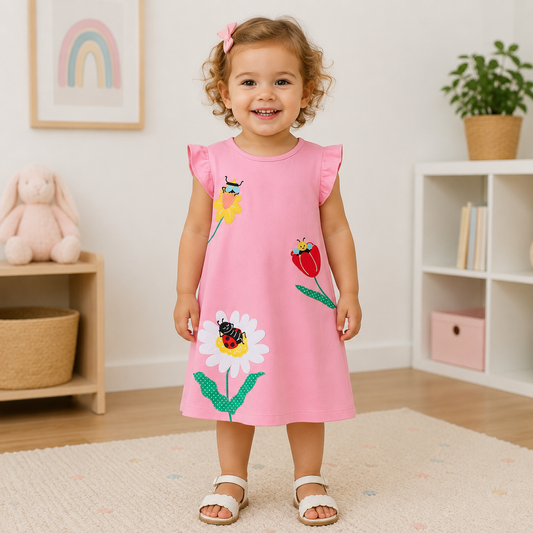 Pink Ladybird Dress
