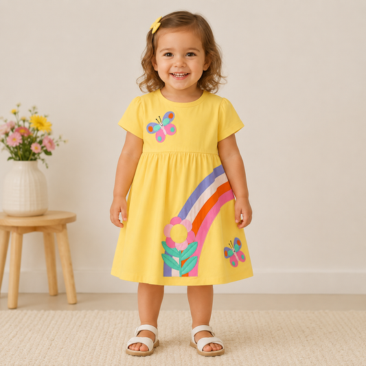 Yellow Rainbow Dress