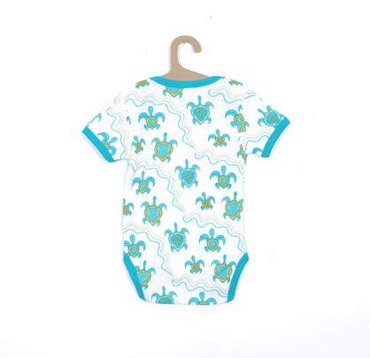 Green Turtle Baby Romper