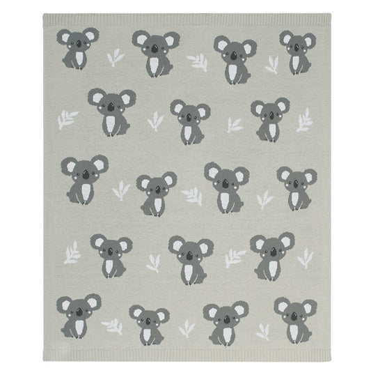 Knitted Baby Blanket - Grey