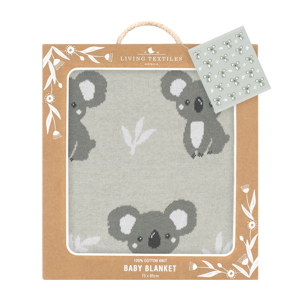 Knitted Baby Blanket - Grey