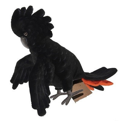 Blk Cockatoo Hand Puppet