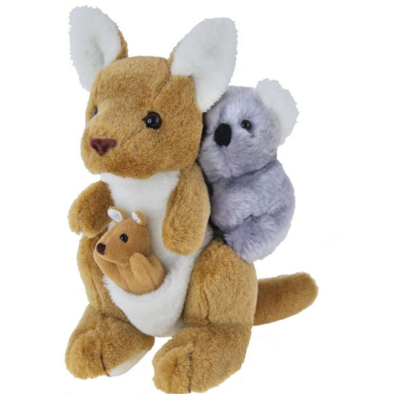 Kangaroo with Joey & Koala