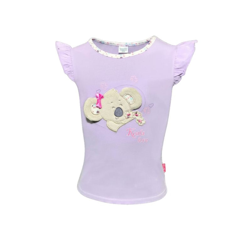 Girls Koala T-Shirt - Lilac