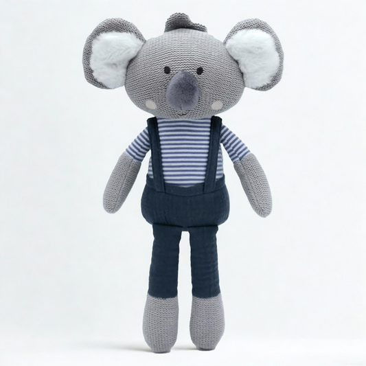 Blue Knitted Koala Toy