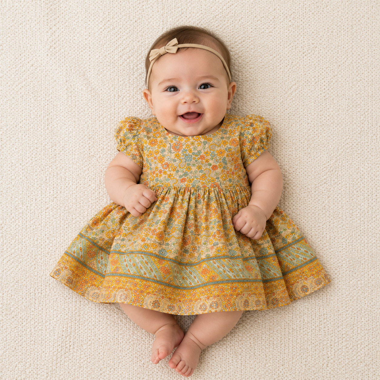 Milly Baby Dress - Apricot