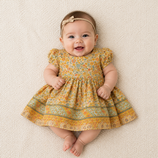 Milly Baby Dress - Apricot