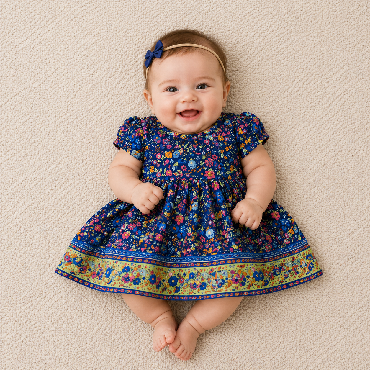 Milly Baby Dress - Navy