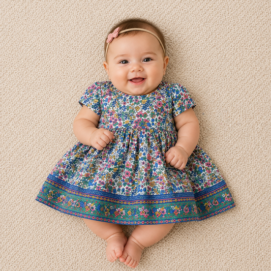 Milly Baby Dress - Turquoise