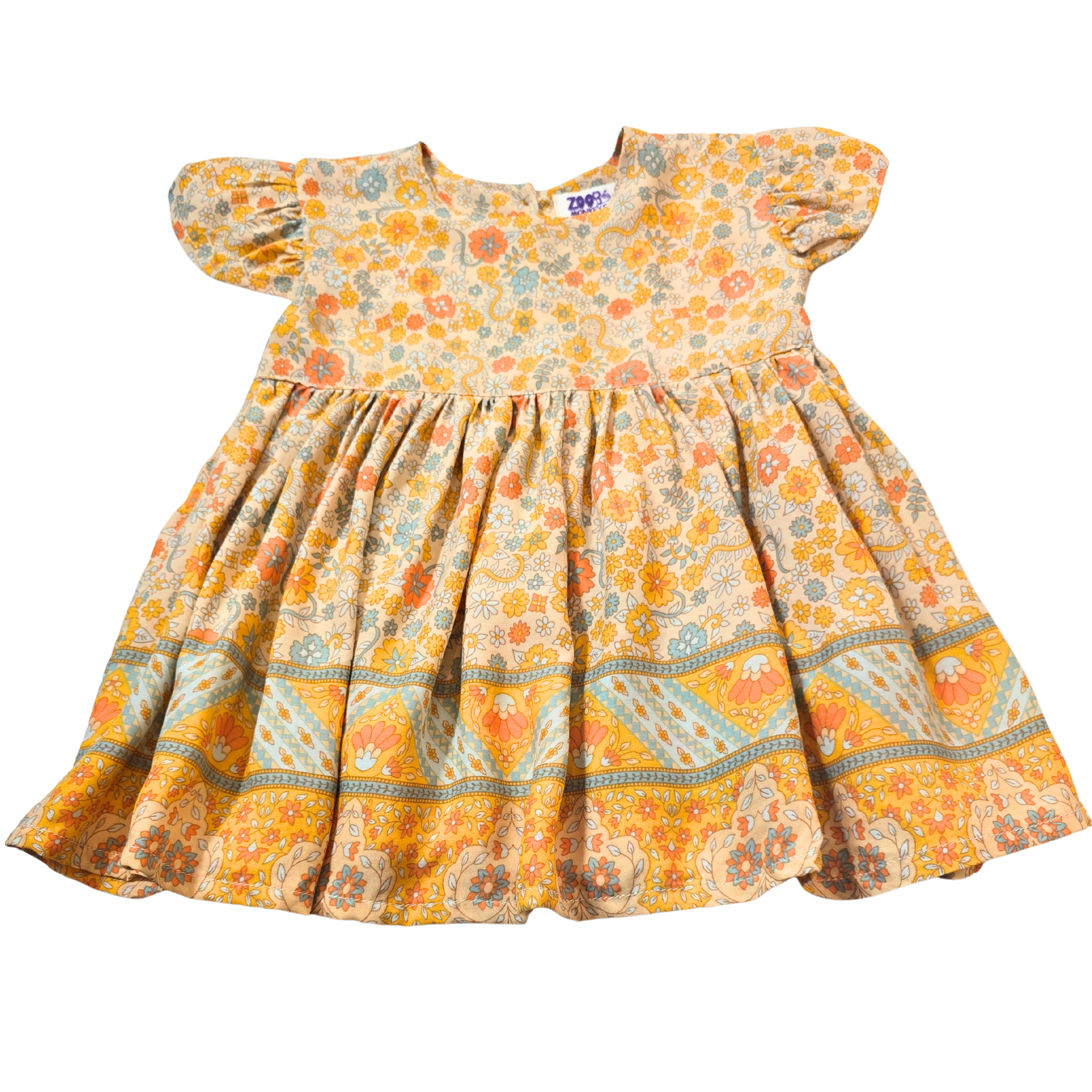 Milly Girls Dress - Apricot