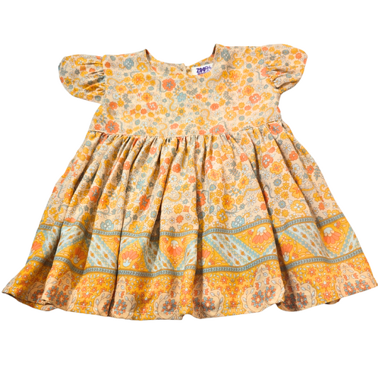 Milly Girls Dress - Apricot