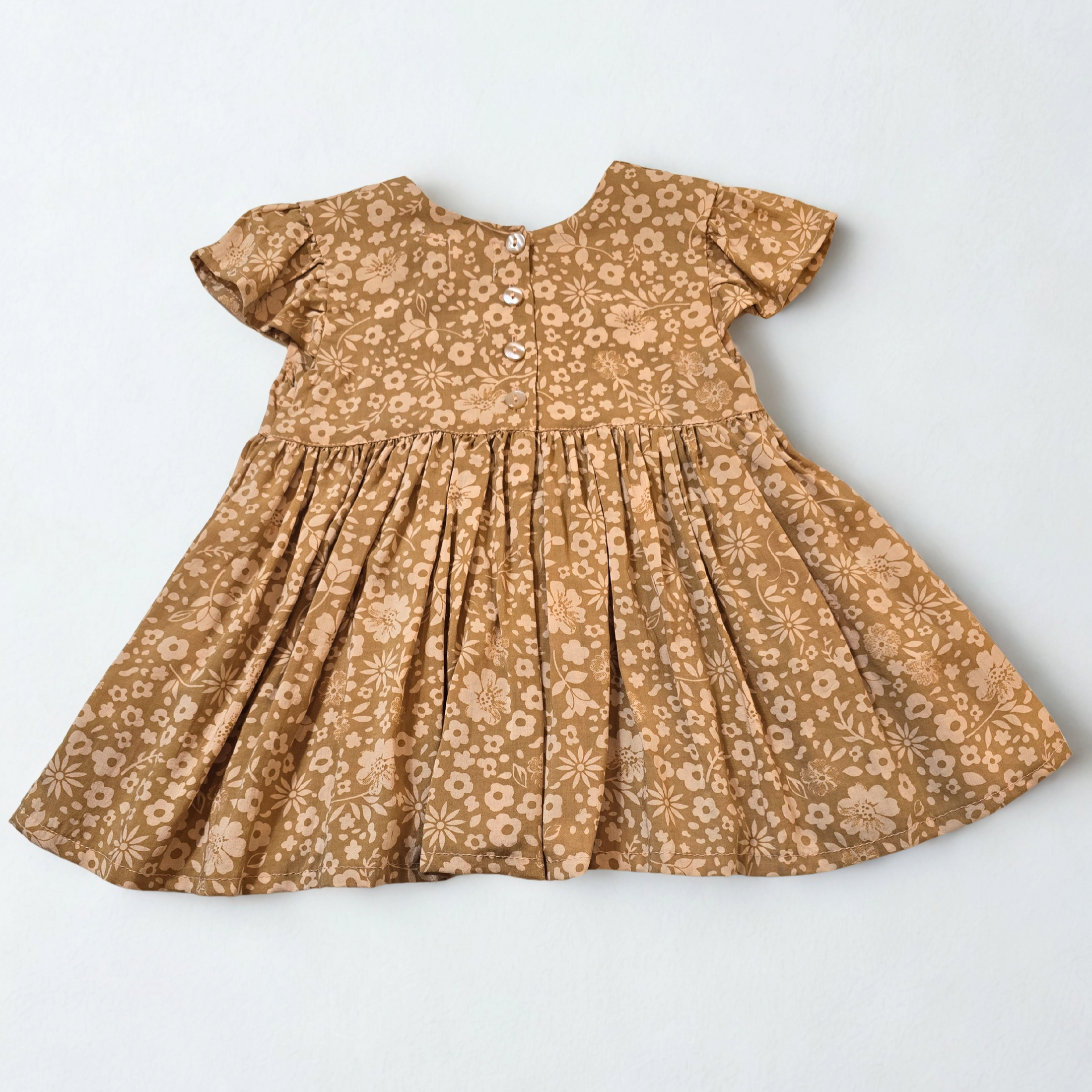 Milly Girls Dress - Caramel
