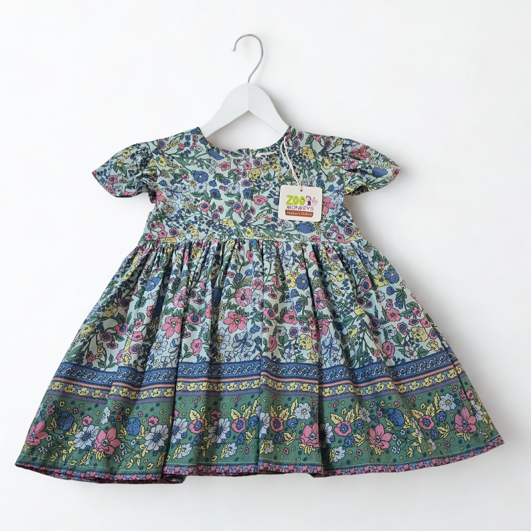 Milly Girls Dress - Turquoise