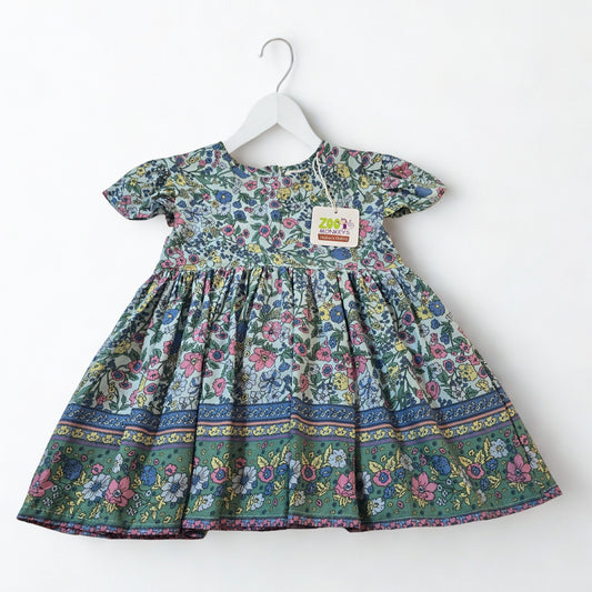 Milly Girls Dress - Turquoise