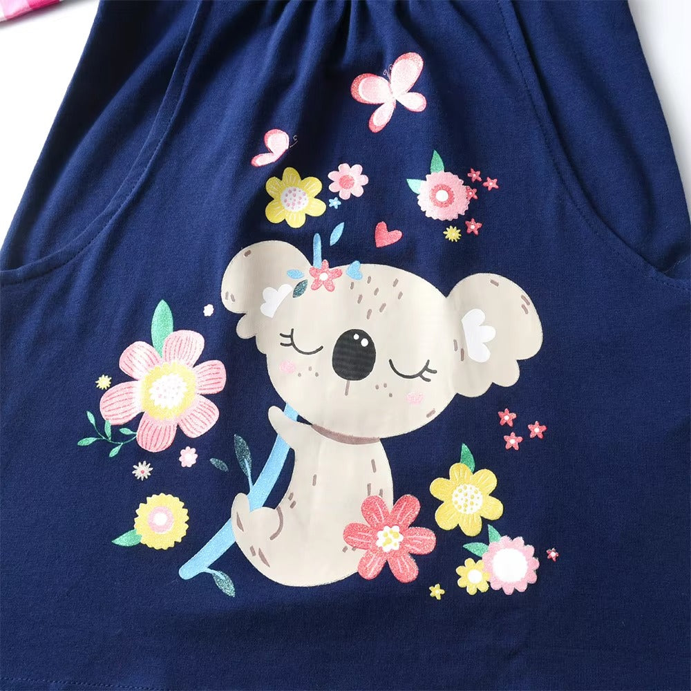 Navy Koala Dress