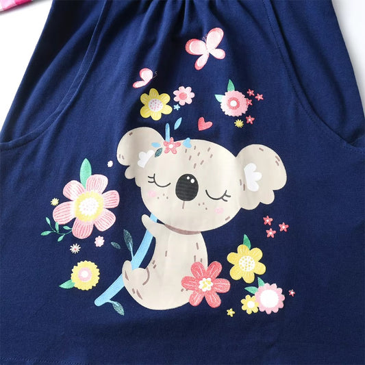 Navy Koala Dress