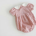 Load image into Gallery viewer, Pink Gingham Baby Romper

