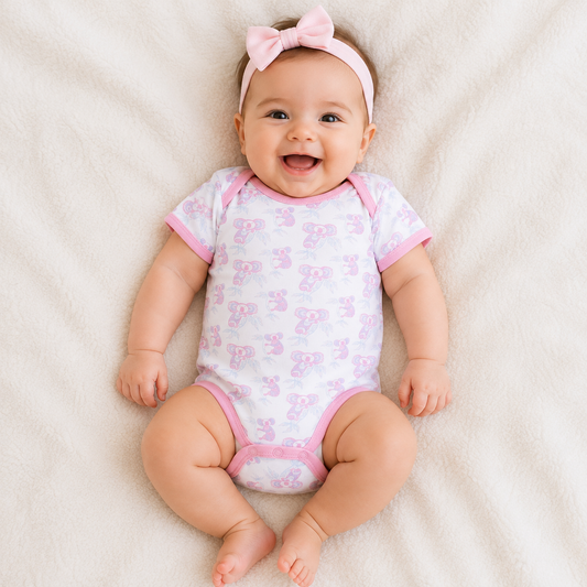 Koala Pink Baby Romper