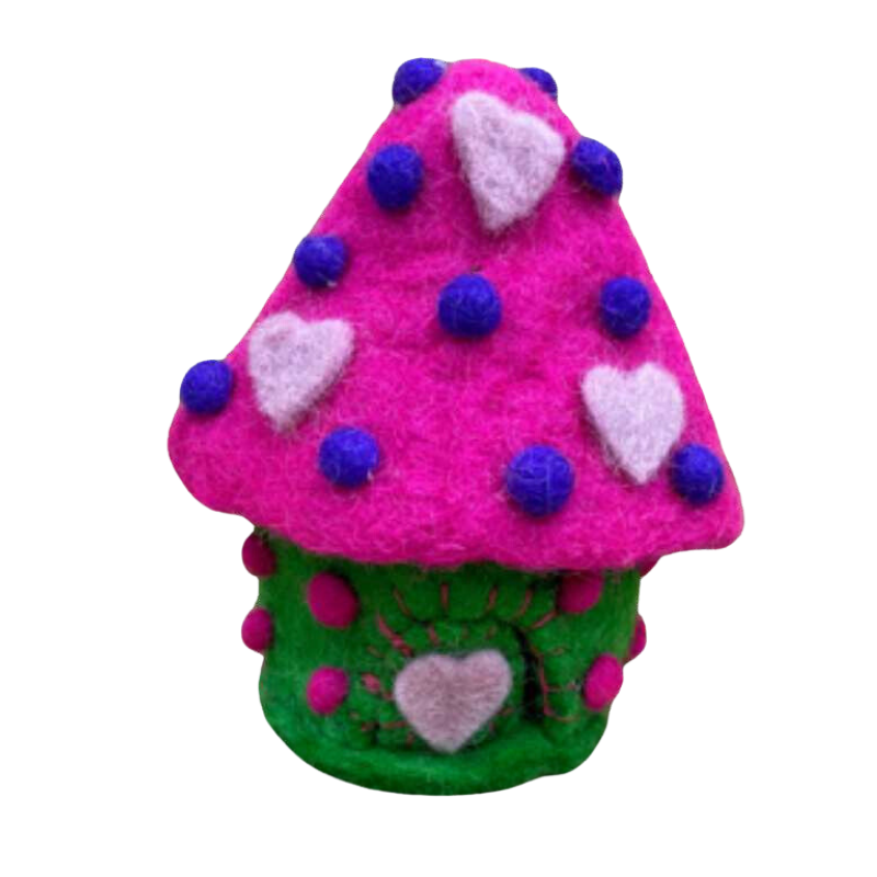Love Spirit Felt Fairy House