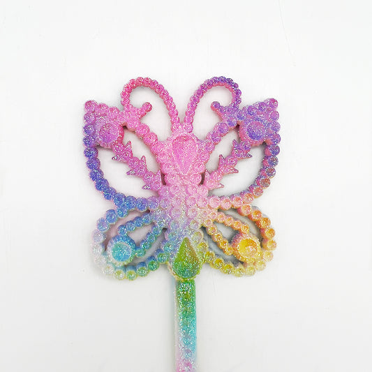 Rainbow Butterfly Wand