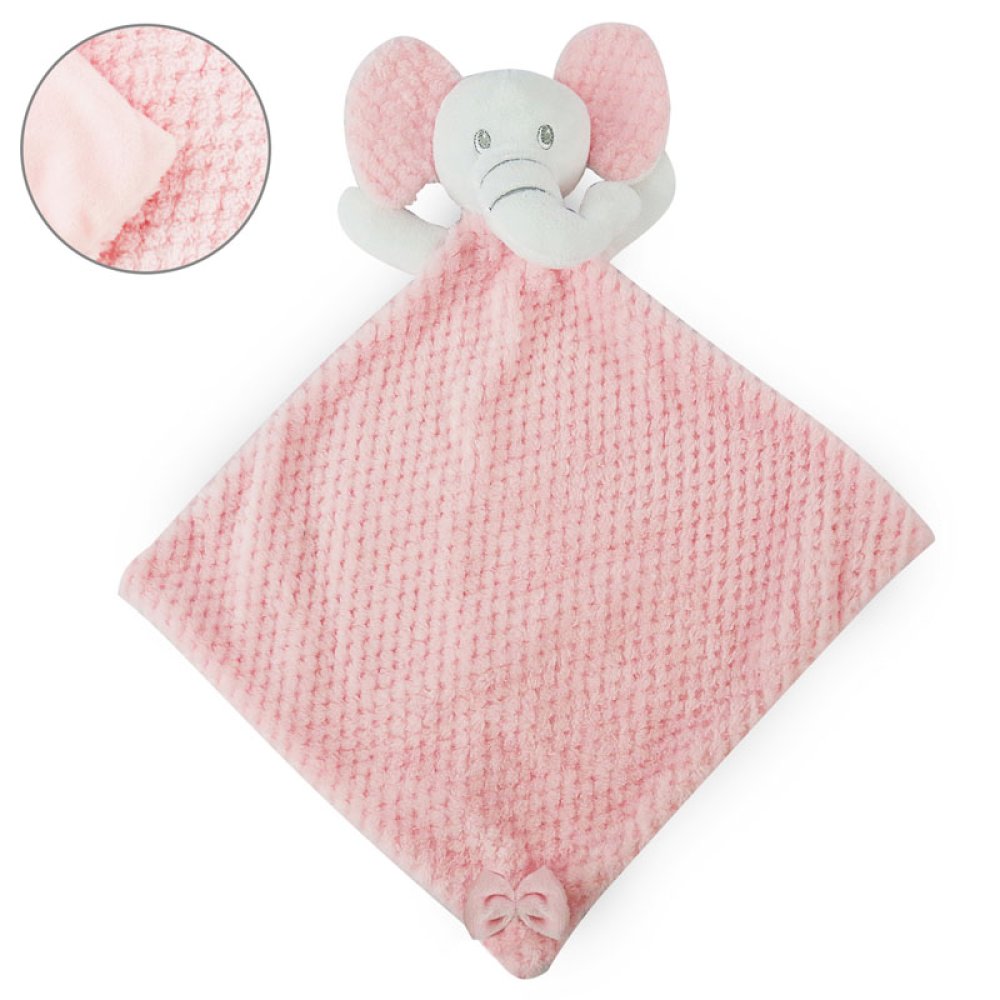 Elephant Baby Comforter - Pink