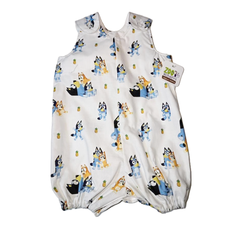 Bluey Baby Romper - White